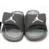 Nike Air Jordan Hydro IV Pantoufle - Autocollants magiques Sandals Gris/argent Pas Cher Pour Homme