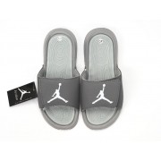 Nike Air Jordan Hydro IV Pantoufle - Autocollants magiques Sandals Gris/argent Pas Cher Pour Homme