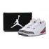 Air Jordan 3 Retro - Basket Jordan Pas Cher Chaussure Pour Petit Garcon Noir/Blanc/Rouge