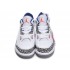 Air Jordan 3 Retro - Basket Jordan Pas Cher Chaussure Pour Petit Garcon Blanc/Gris