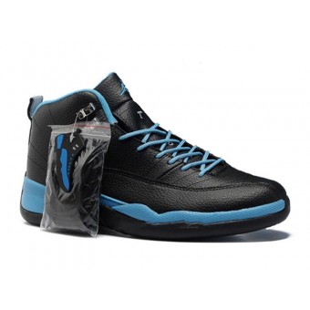 Air Jordan 12 Retro Chaussures Jordan Basket Pour Homme Noir/Bleu