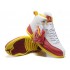 Air Jordan 12 Retro Chaussures Jordan Basket Pour Homme Blanc/Rouge/Jaune