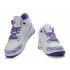 Air Jordan 3 Retro - Basket Jordan Pas Cher Chaussure Pour Femme/Fille Blanc/Violet