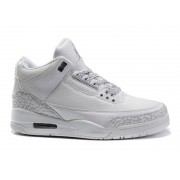 Air Jordan 3 Retro - Basket Jordan Chaussures Pas Cher Pour Homme Blanc