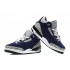 Air Jordan 3 Retro - Basket Jordan Anti-Fourrure Chaussures Pas Cher Pour Homme Bleu/Gris