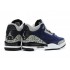 Air Jordan 3 Retro - Basket Jordan Anti-Fourrure Chaussures Pas Cher Pour Homme Bleu/Gris