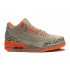 Air Jordan 3 Retro - Basket Jordan Anti-Fourrure Chaussures Pas Cher Pour Homme Gris/Orange