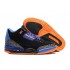 Air Jordan 3 Retro - Basket Jordan Anti-Fourrure Chaussures Pas Cher Pour Homme Noir/Bleu/Orange