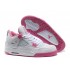 Air Jordan 4 Retro - Basket Jordan Chaussures Pas Cher Pour Femme Pink/Blanc