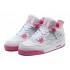 Air Jordan 4 Retro - Basket Jordan Chaussures Pas Cher Pour Femme Pink/Blanc