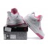 Air Jordan 4 Retro - Basket Jordan Chaussures Pas Cher Pour Femme Pink/Blanc