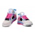 Air Jordan 4 Retro Anti-Fourrure Chaussures Jordan Pas Cher Pour Femme Blanc/Rose/Bleu