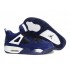 Air Jordan 4 Retro Anti-Fourrure Chaussures Jordan Pas Cher Pour Femme Deep Bleu/Blanc