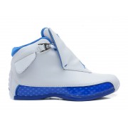 Air Jordan 18 Blanc / Sport royale 305869-101