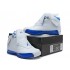 Air Jordan 18 Blanc / Sport royale 305869-101