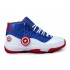 Air Jordan 11/XI Retro 2014 Custom Captain America(378037-ID9)