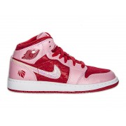 Air Jordan 1/I Mid Premium GS - Baskets Nike Air Jordan Pas Cher Pour Femme/Fille