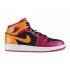 Air Jordan I/AJ1 Mid (GS) - Nike Air Jordan Baskets Pas Cher Chaussure Pour Femme/Fille