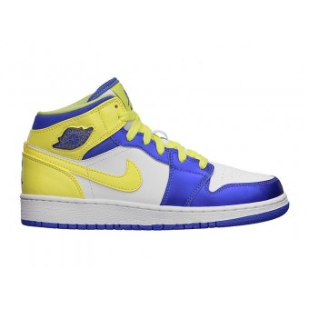 Air Jordan I/AJ1 Mid (GS) - Nike Air Jordan Baskets Pas Cher Chaussure Pour Femme/Fille