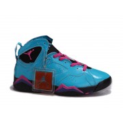 Air Jordan 7 Retro Chaussures Pour Femme Bleu/Noir/Rose air jordan 7 raptor